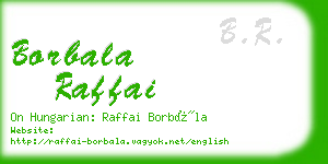 borbala raffai business card